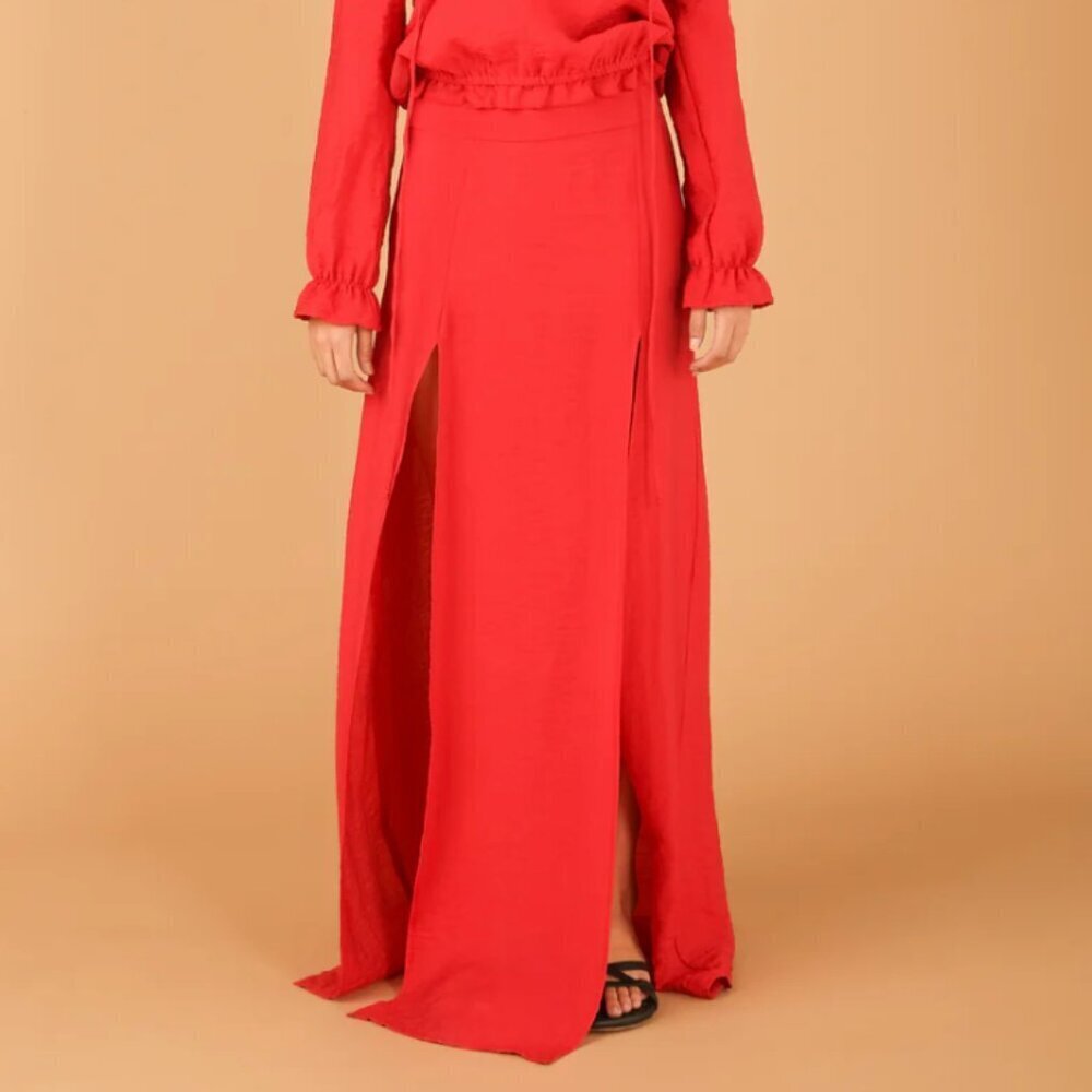 SAÏNT‎ MOJAVÏ Arabian Double Slit Maxi Skirt